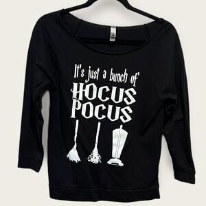 Next Level “Hocus Pocus” Raw OTS Neckline Sweatshirt size S